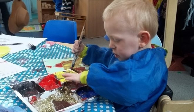 Painting at Rainbow Nursery